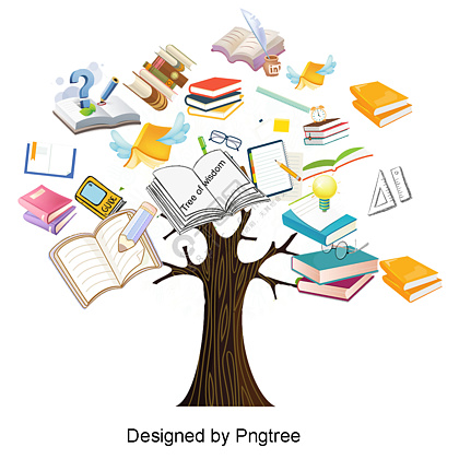 卡通簡明書籍世界設計